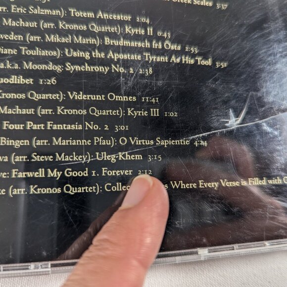 Kronos Quartet - Early Music (Lachryma Antiquae) String Quartet music CD 1997 - Picture 5 of 5